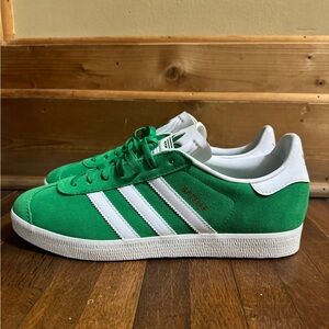 Men’s Adidas green suede Olympic Gazelles size 11 brand new